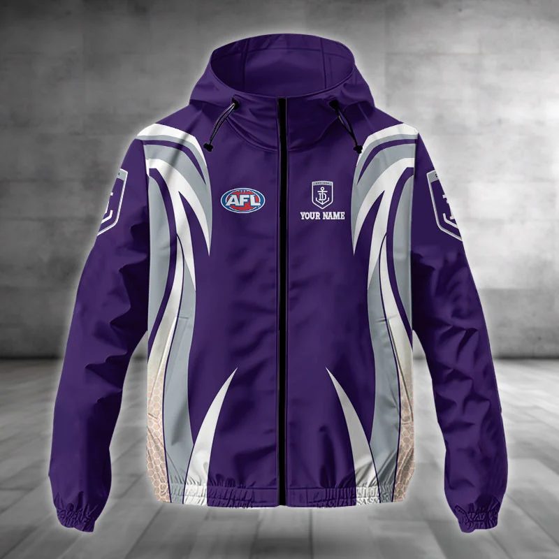 Fremantle Dockers Custom Name Special Edition Full Zip Hoodie