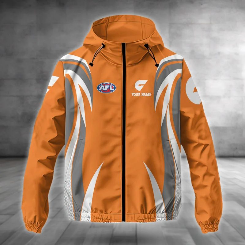 Greater Western Sydney Giants Custom Name Special Edition Full Zip Hoodie