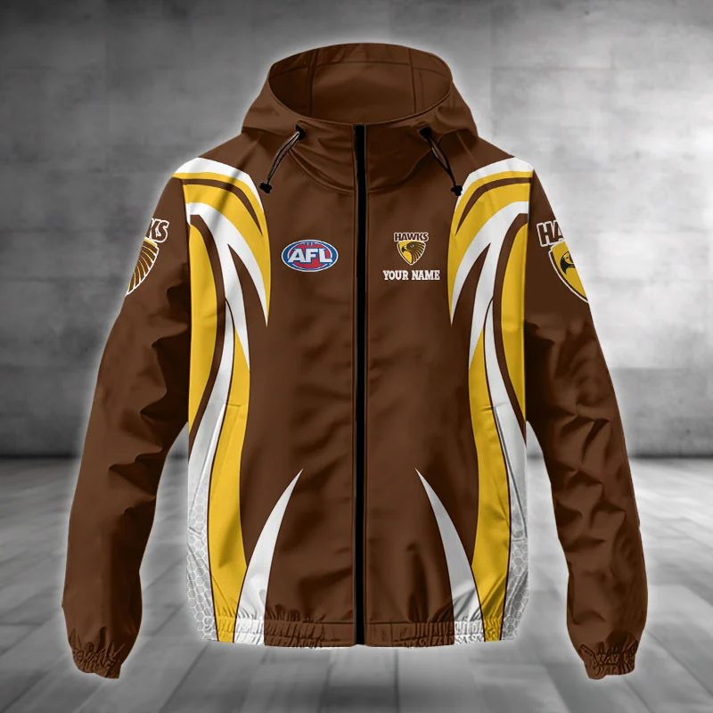 Hawthorn Hawks Custom Name Special Edition Full Zip Hoodie