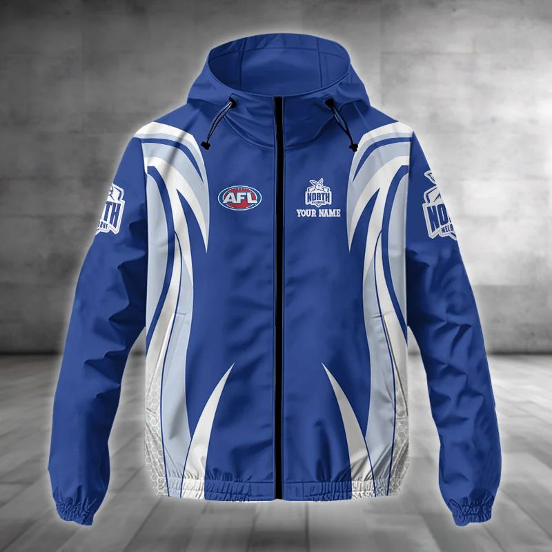 North Melbourne Kangaroos Custom Name Special Edition Full Zip Hoodie