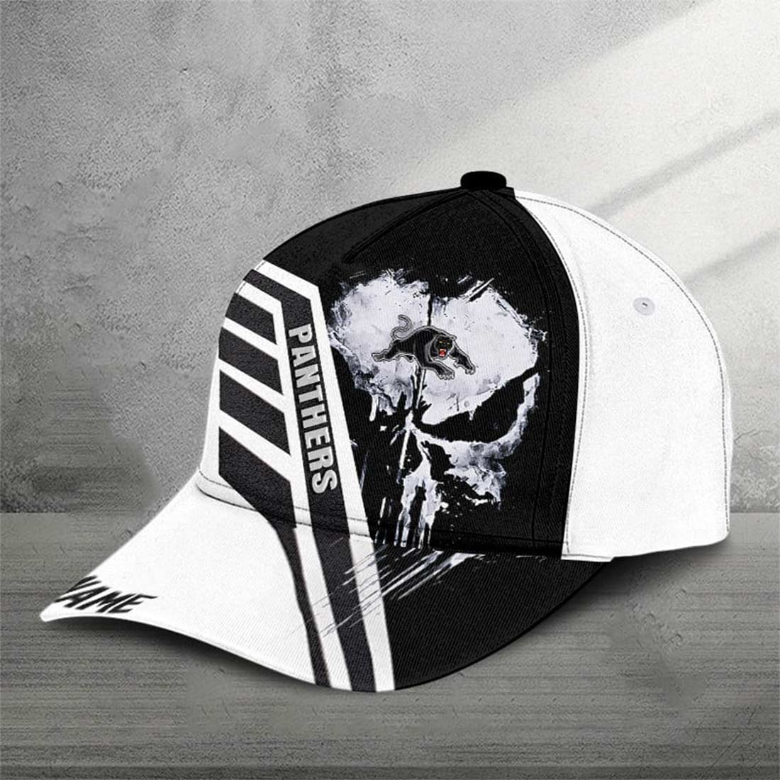 Penrith Panthers Custom Name Special Edition Punisher Skull Cap