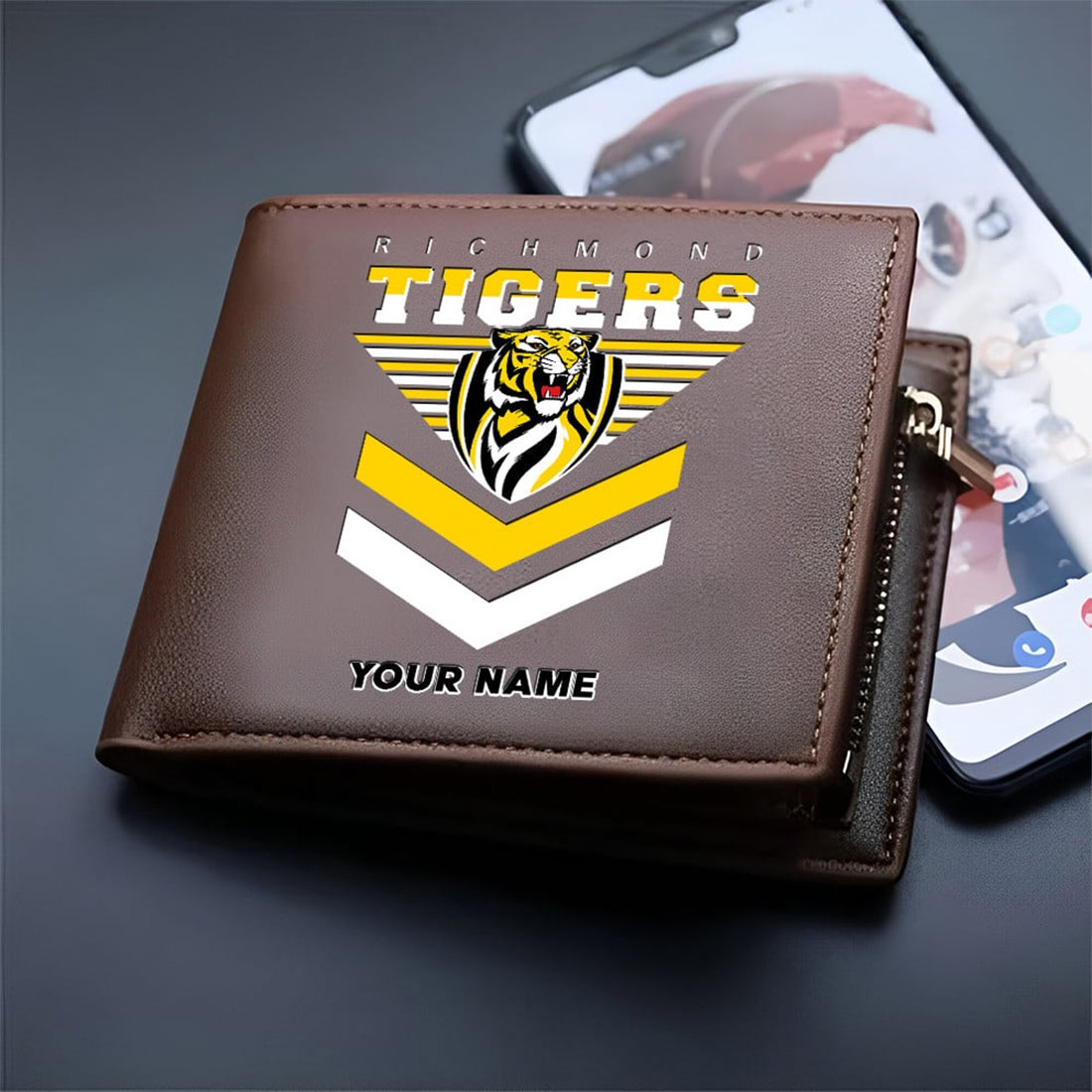 Richmond Tigers Custom Name Special Edition Leather Wallet