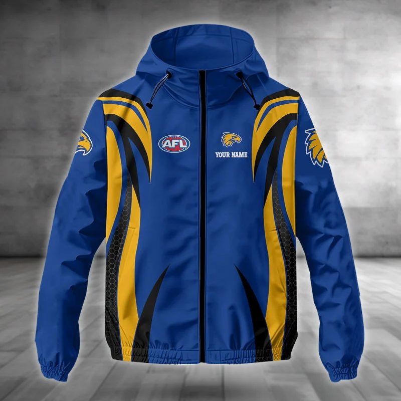 West Coast Eagles Custom Name Special Edition Full Zip Hoodie