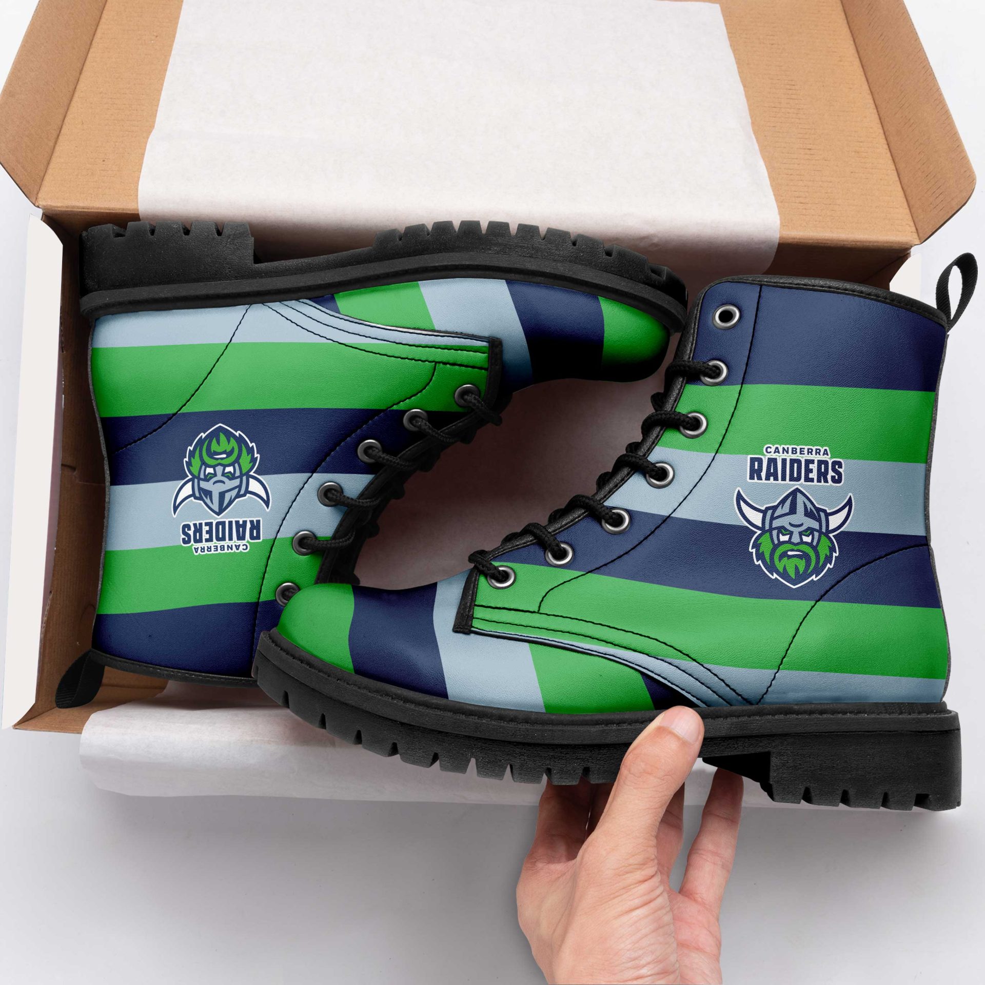 NRL Canberra Raiders Leather Boots