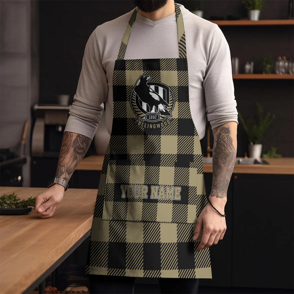 AFL Collingwood Magpies Custom Name New Edition Apron