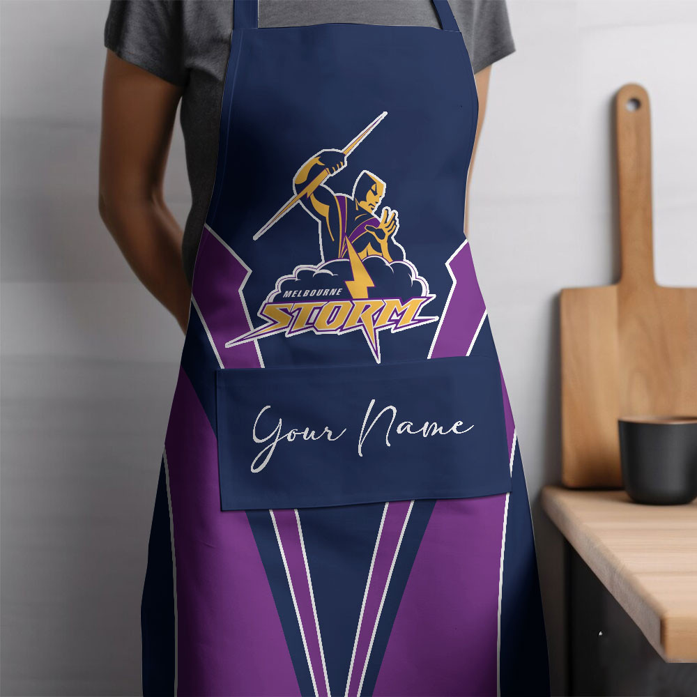 NRL Melbourne Storm Custom Name New Edition Apron