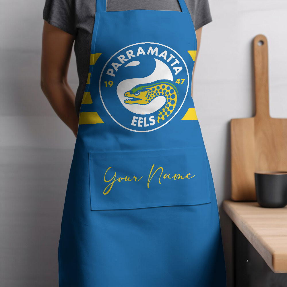 NRL Parramatta Eels Custom Name New Edition Apron