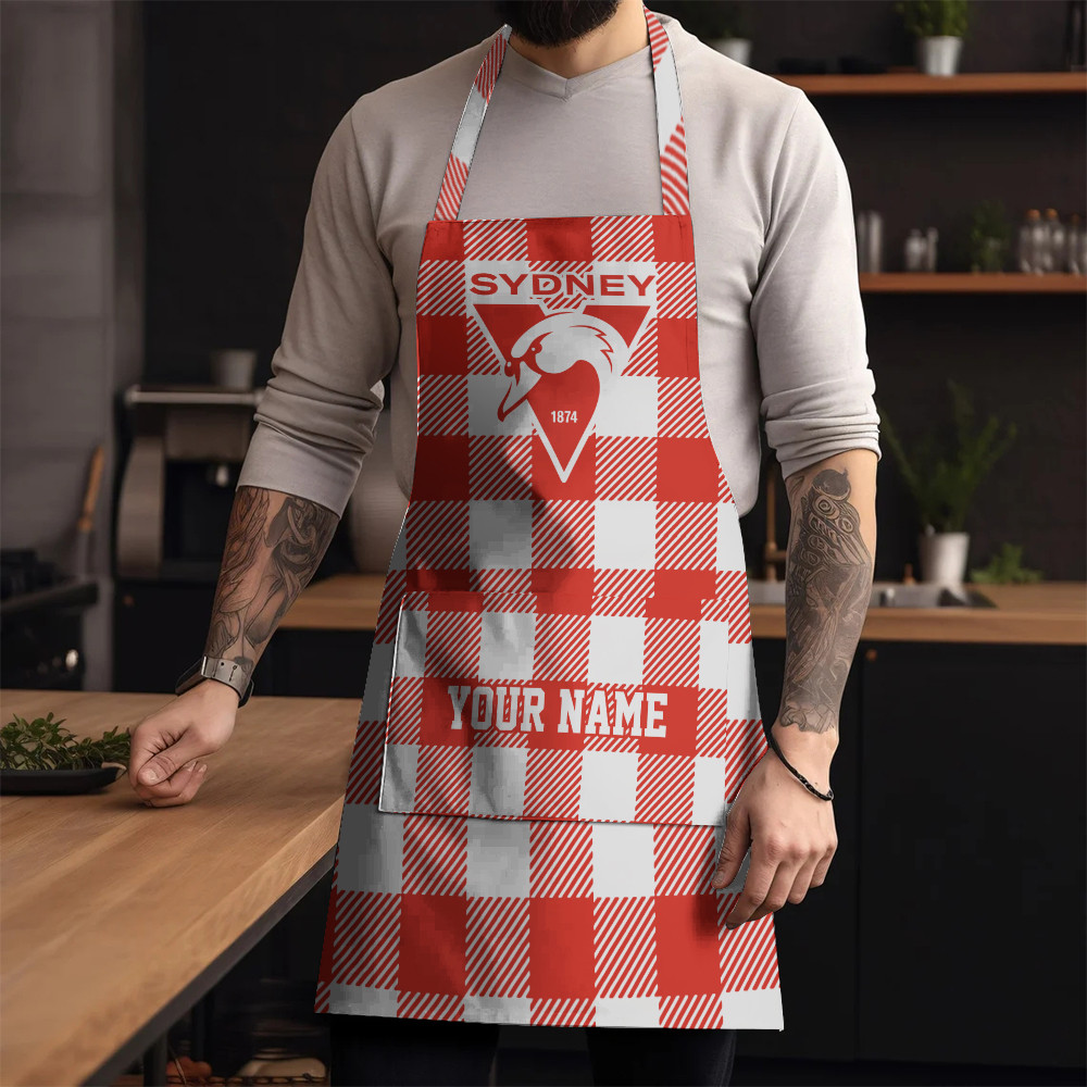 AFL Sydney Swans Custom Name New Edition Apron
