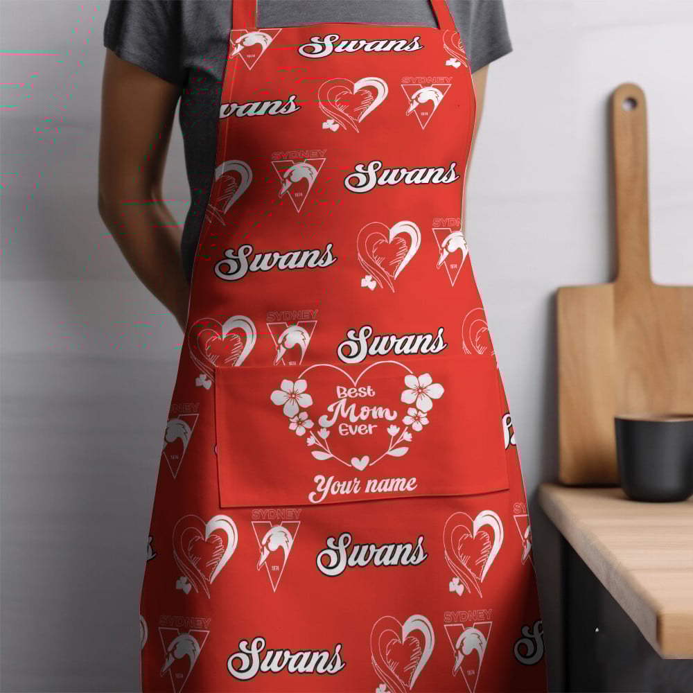 AFL Sydney Swans Custom Name Gift For Mom Apron